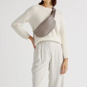 Elegant Gray Crossbody Bag